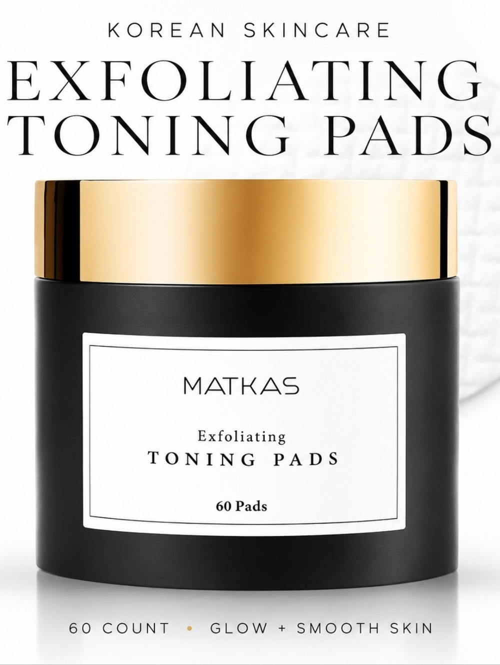 Matkas Exfoliating Toning Pads 60‎ Korean Skincare Glow Pads PHA AHA Face Pads